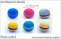 Macaron (eines, bunt)